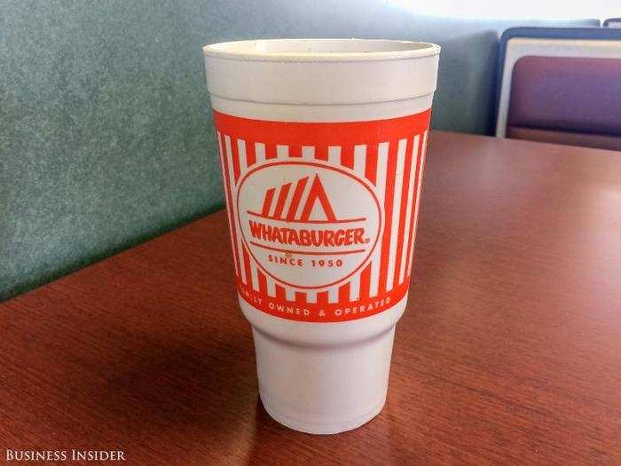 This is a medium drink. Everything is bigger in Texas.