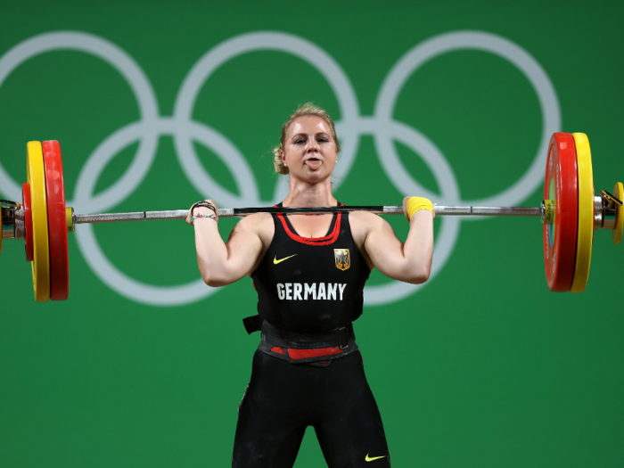 Sabine Kusterer of Germany competes during the women