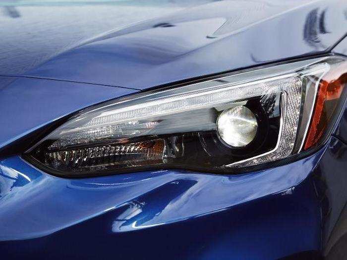 The Subaru Impreza also has responsive headlights that will illuminate curves as you steer into them. It can also read the driving conditions and active high-beam headlights when needed.