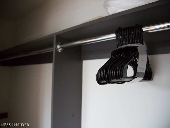 When tenants move in, hangers are waiting in the closet so that settling in is as easy as unpacking your clothes.