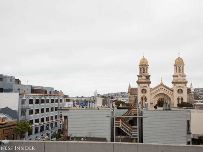 Check out that view — you can see downtown San Francisco from another perspective.