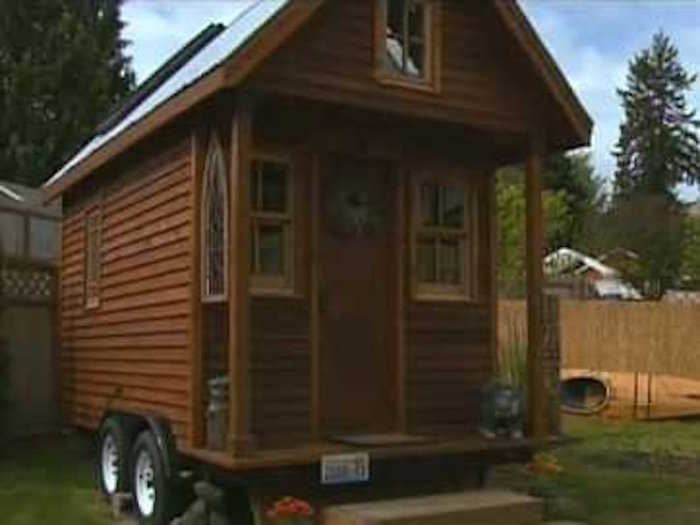 This 84 square-foot home cost just $10,000 to build, and even less to maintain.