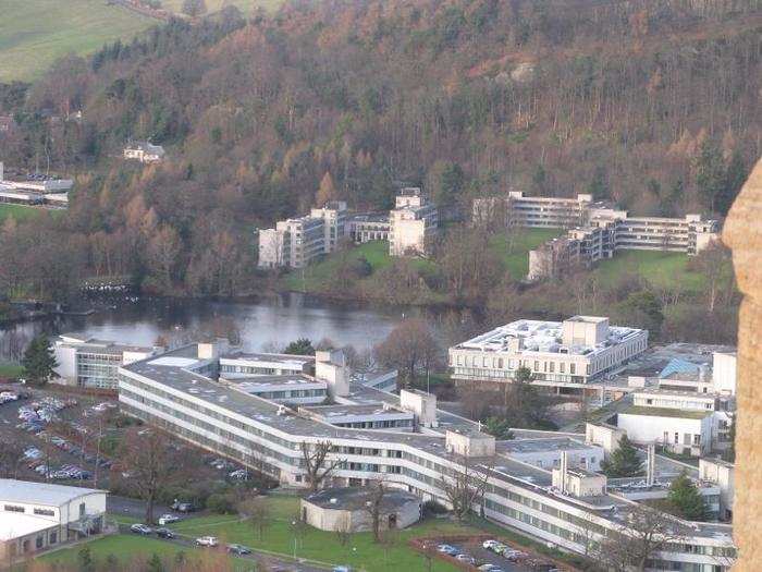 19. The University of Stirling benefits from an idyllic location in the Scottish Highlands.