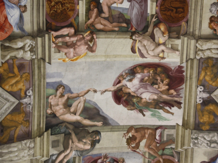 THE VATICAN MUSEUMS, VATICAN CITY: For the best sight in The Vatican, all you have to do is look up. That