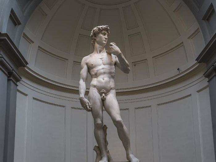 ACCADEMIA GALLERY, FLORENCE, ITALY: Not only was Michelangelo an amazing painter, he was also the premier sculptor of the Renaissance. His "David," a marble tribute to the Biblical hero, still stands tall in Florence today.