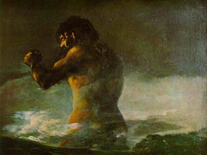 MUSEO NACIONAL DEL PRADO, MADRID, SPAIN: "The Colossus" by Francisco Goya was a huge influence on director Guillermo del Toro