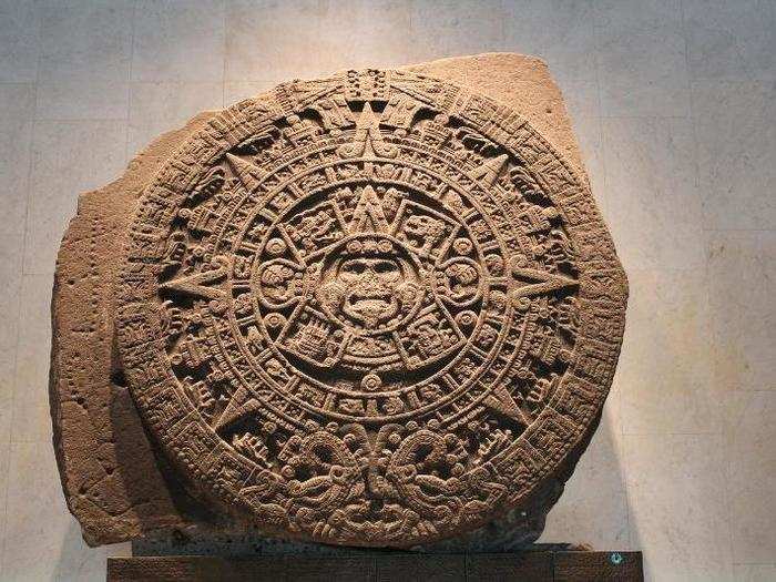 NATIONAL MUSEUM OF ANTHROPOLOGY, MEXICO CITY, MEXICO: The Aztec Sunstone contained the ancient civilization