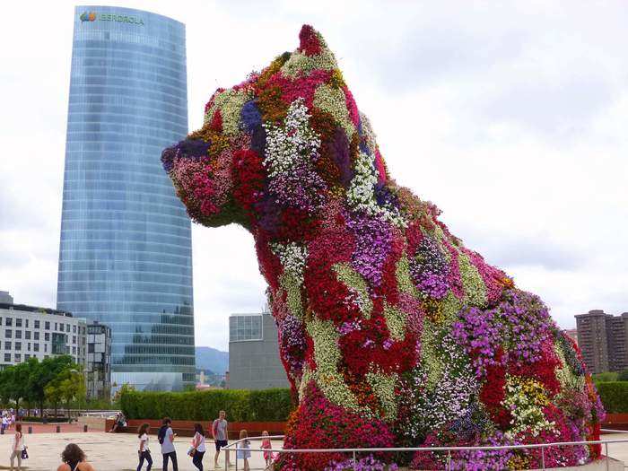 GUGGENHEIM MUSEUM BILBAO, SPAIN: Designed by Frank Gehry, the exterior of the museum itself is a work of art. You don