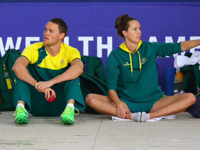 David McKeon and younger sister Emma swim for team Australia. Emma