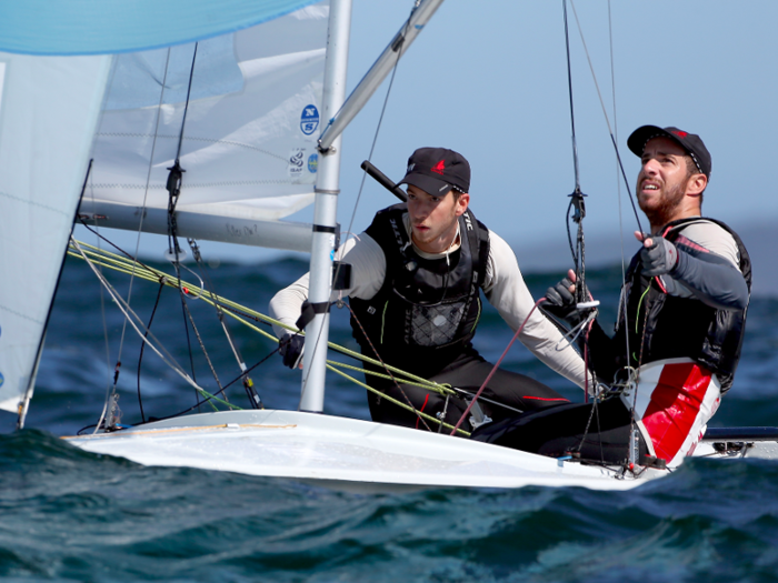 Jacob Saunders (left) and older brother Graeme are sailors from Canada. Rio marks the brothers