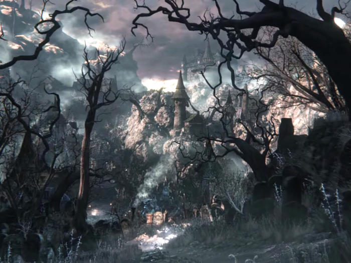 All the environments in "Bloodborne" contain an insane attention to detail.