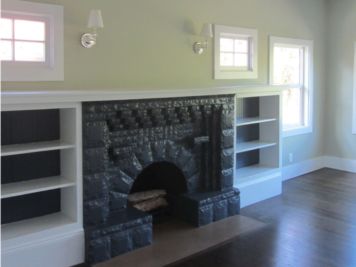 Geremia was also responsible for upgrading the living room in this Craftsman-style home.