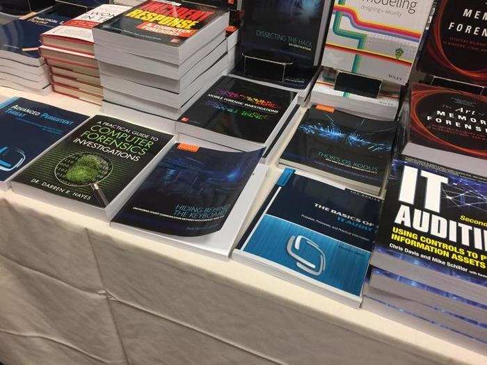 There were also lots of books and manuals on sale, for those who want to learn more in the computer security field.