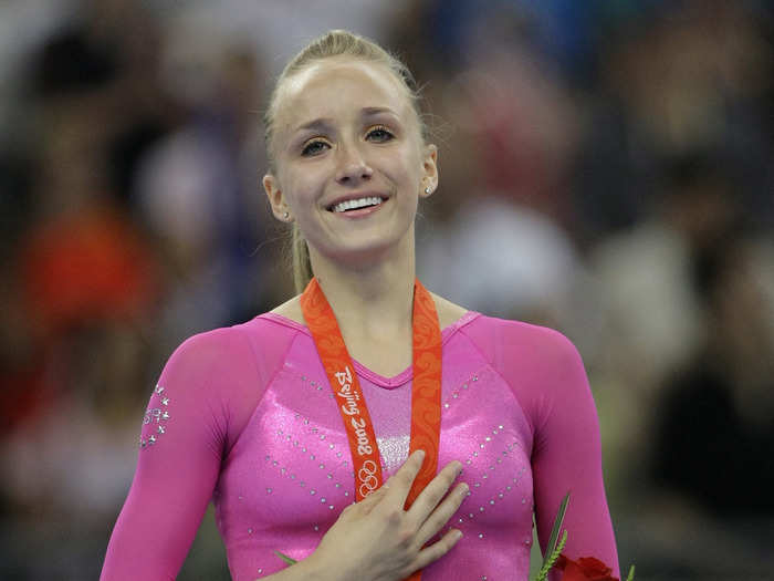 But sparkles had already become the prevailing style. Nastia Liukin wore a leotard with 184 crystals when she won the all-around gold medal in 2008.