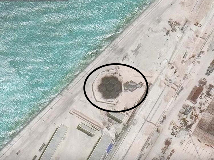 No one knows what these hexagonal structures the Chinese keep building in South China Sea are for