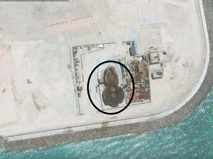 No one knows what these hexagonal structures the Chinese keep building in South China Sea are for