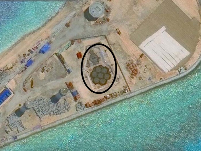 No one knows what these hexagonal structures the Chinese keep building in South China Sea are for