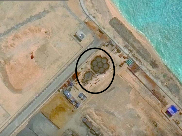 No one knows what these hexagonal structures the Chinese keep building in South China Sea are for