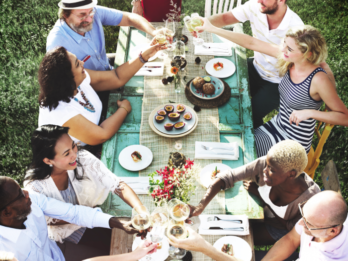 8. Never turn your nose up to the food being served.