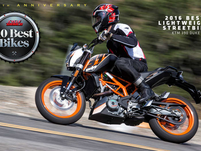 Best lightweight streetbike: KTM 390 Duke