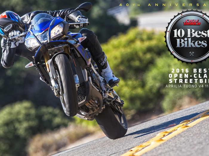 Best open-class streetbike: Aprilia Tuono V4 1100RR