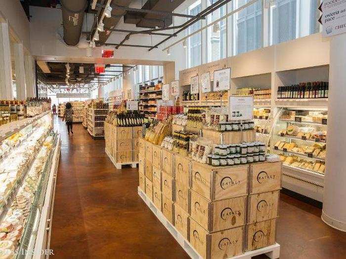 There are also more than 10,000 products on sale, from cheese to salami.