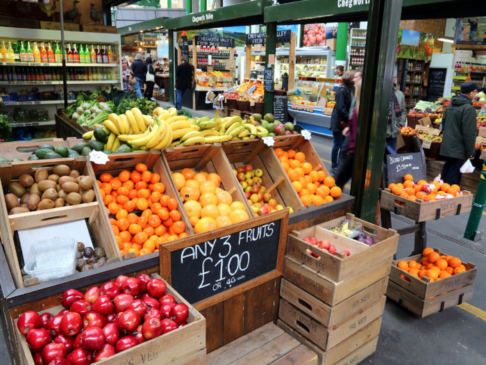 The 1,000-year-old Borough Market is the oldest of its kind in London. The market