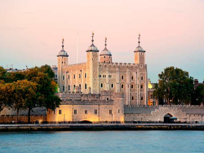 The Tower of London is not only a medieval castle, but also home to the Crown Jewels and six famous ravens that still live at and protect the tower.