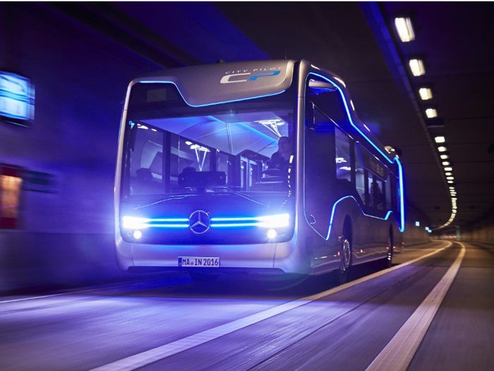 Self-driving buses could provide another option for transporting people in crowded urban areas.