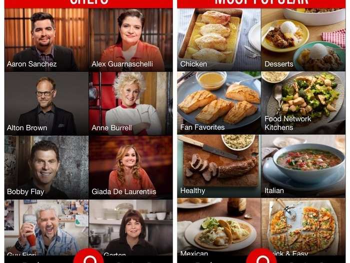 Food Network In the Kitchen features meals by celebrity chefs.