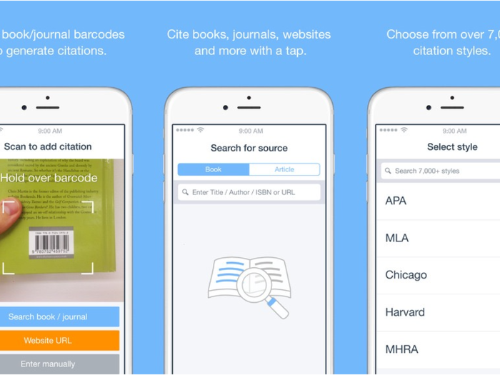 RefMe will put together your citations and bibliographies for you.