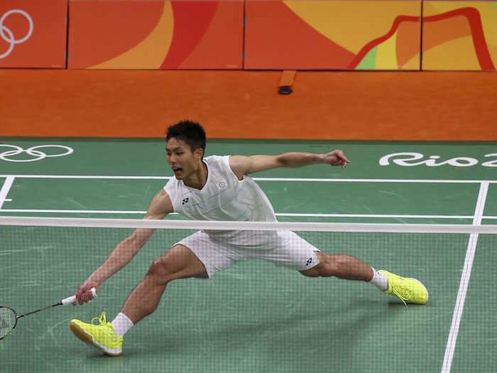 The feathered cone on a badminton shuttlecock also produces a drag which keeps it stable and on course. The drag is so strong that badminton players have to swing a little harder to hit the shuttlecock across the court.