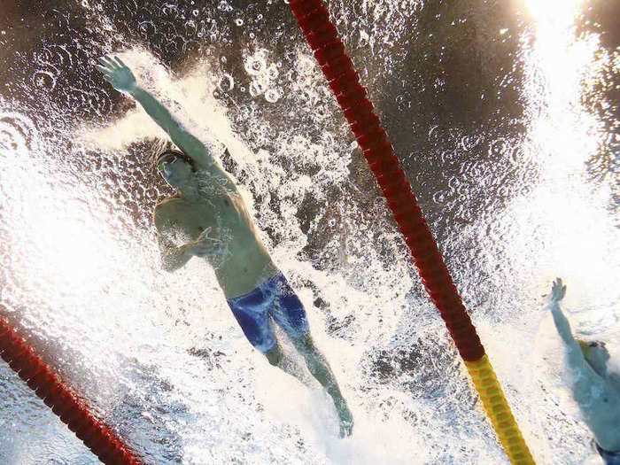 In order to move as fast as possible, swimmers need to find ways to reduce water resistance against their bodies as they swim. Smoother means faster. This means shaving all their body hair and wearing swim caps.