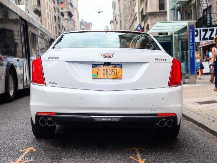 The quad exhausts pipes mean business, but they aren