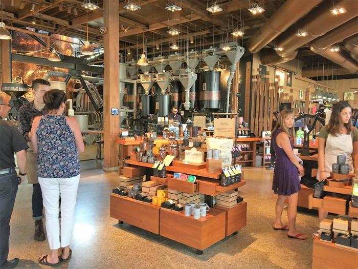 The Starbucks Roastery gets its name because it