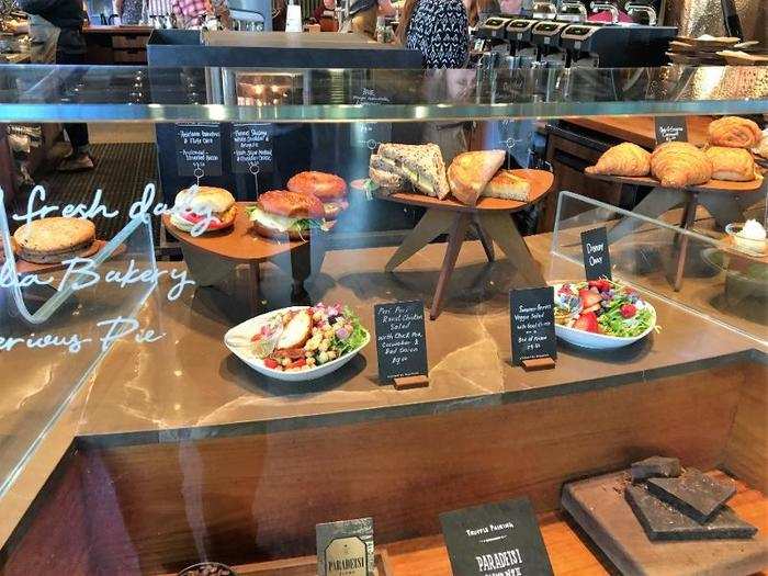 Beyond coffee, the Starbucks Roastery offers premium food: They actually bake their pastries in-house, making them the only Starbucks nationwide to do so.