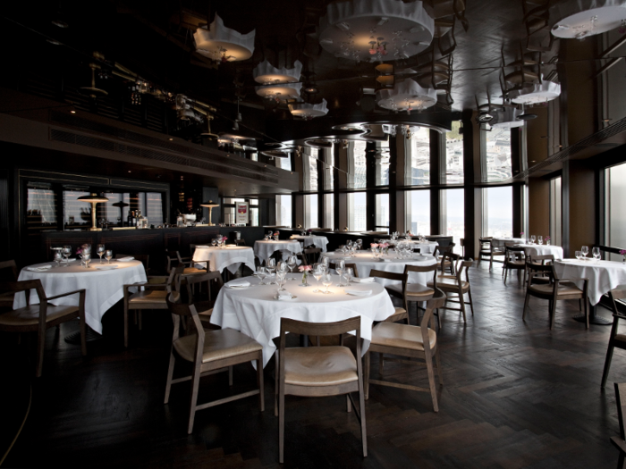 4. CITY SOCIAL — City Social is one of the numerous restaurants run by former Gordon Ramsay student Jason Atherton. Located at the top of Tower 42, the dining room has amazing views of the Gherkin, as well as lots of quiet corners so you can do business in private.