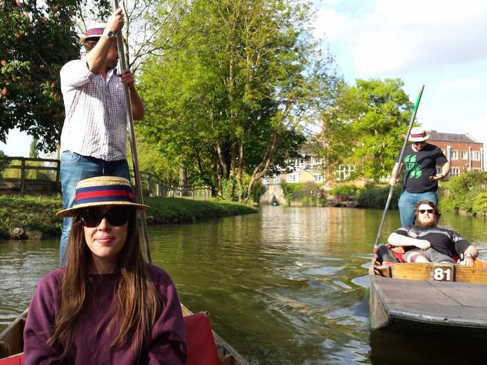 And often, she goes punting with friends on the River Cherwell. Brasenose College has its own punts that students can sign up to use at their leisure. The only problem with having punts provided for you, Erin said, is having to punt yourself. It requires some serious upper body strength.