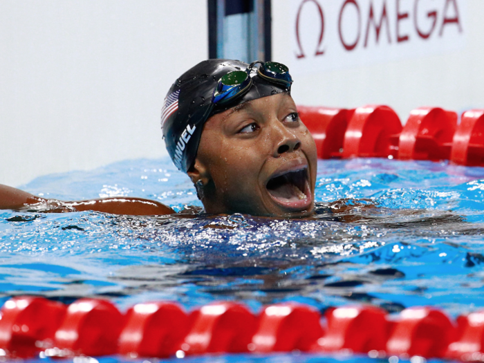 Simone Manuel made history in Rio, becoming the first black woman to win a medal for an individual women