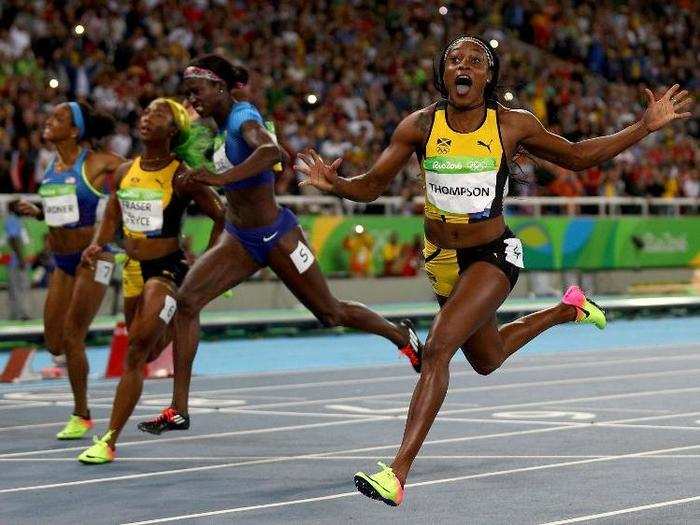 Jamaican sprinter Elaine Thompson had the most incredible reaction to winning the women