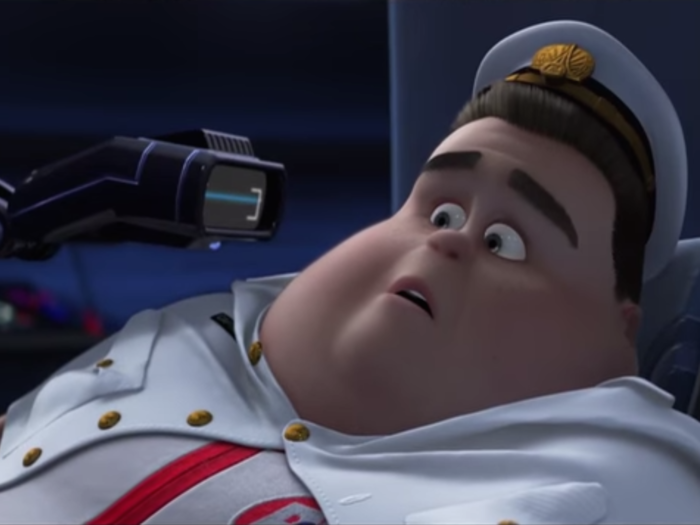 One of the few human characters in "WALL-E" was the Captain of the Axiom spaceship.