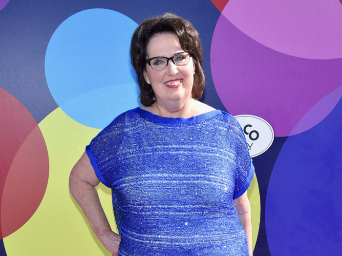 Sadness (personified) was played by Phyllis Smith. (Her character on "The Office" shares her first name).