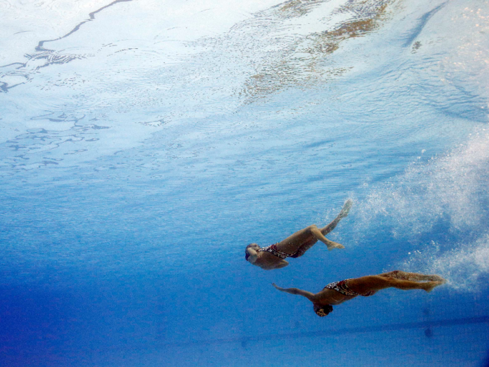 Synchronized swimming athletes are surprisingly prone to injuries.