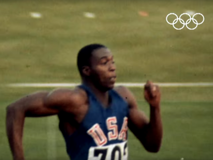 Sprinter Bob Hayes — the only athlete to win both a gold medal and a Super Bowl ring (as an NFL wide receiver) — excelled at the 1964 Tokyo Olympics. After tying the world record in the 100m sprint, he then pulled off an amazing record-setting come-from-behind victory with his leg in the 4x100m relay race.