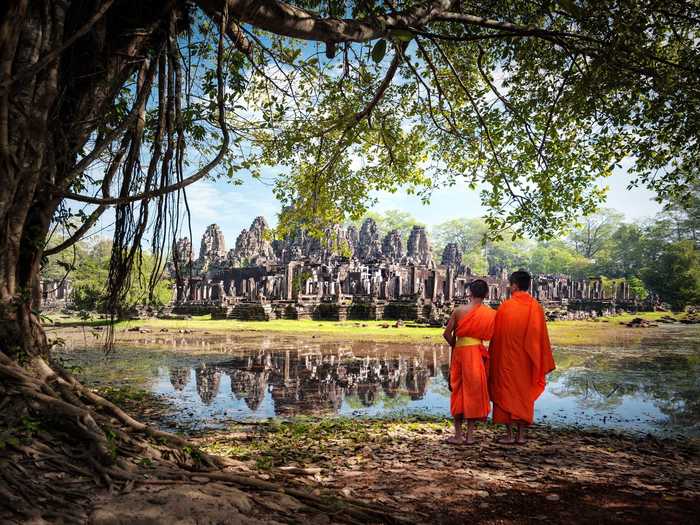 Travel across Southeast Asia. Popular stops include Chiang Mai, Thailand, Angkor Wat in Cambodia, Laos, Hanoi, Vietnam, and Bali and Ubud in Indonesia.