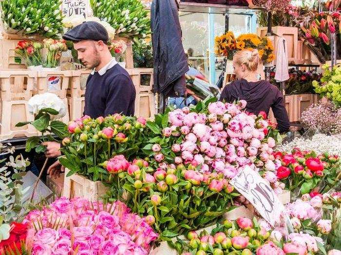 28. Pick up a bunch of flowers at the incredible Columbia Road flower market — open every Sunday — in the London borough of Tower Hamlets.