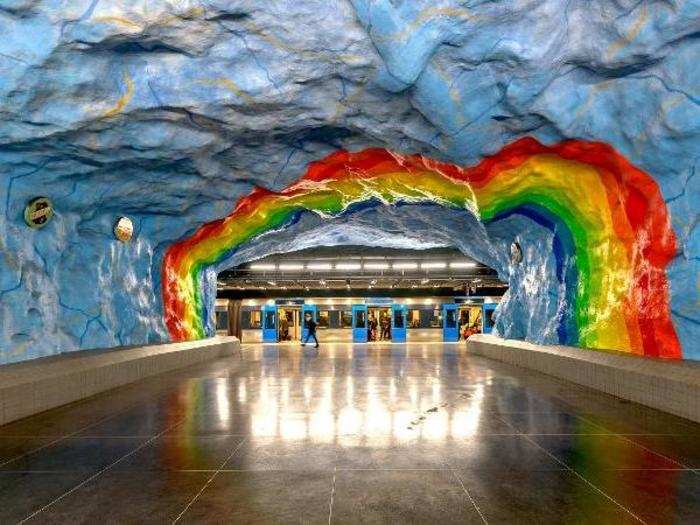 The Stadion Station in Stockholm is located at the city