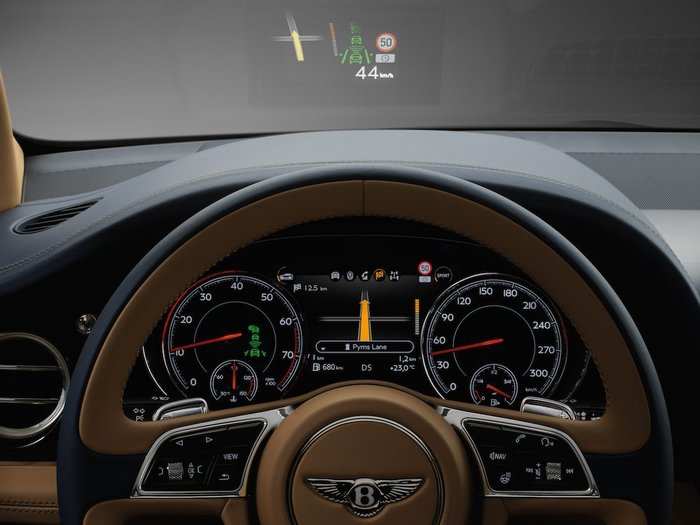 It comes with a heads-up display system that will project information like speed and navigation on the dashboard.