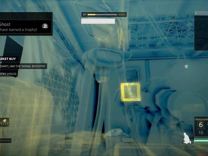 And the game equips you with all sorts of sweet, augmented-human stuff. Like the ability to see through nearby walls: