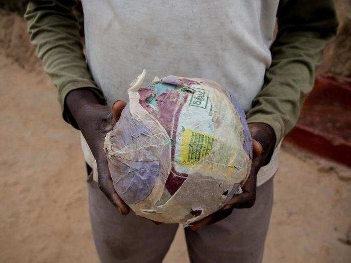 In a Zimbabwean home living on $34/month per adult, the favorite toy is a home-made ball.